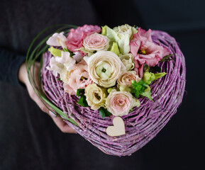 nice bouquet in the hands