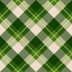 Green seamless tartan pattern checked texture