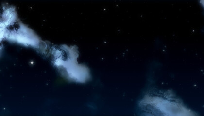 Obraz na płótnie Canvas night sky and nebulae background