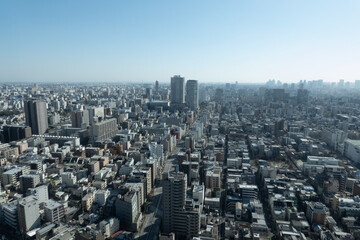 Fototapeta premium Residential area in Tokyo seen from above 