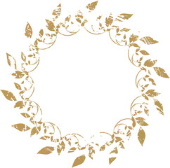 オールドな円のカリグラフィーフレーム