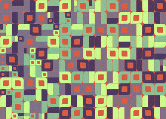 Abstract Geometric Pattern generative computational art illustration