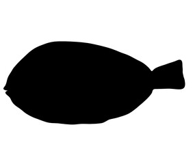 可愛いナンヨウハギのシルエット