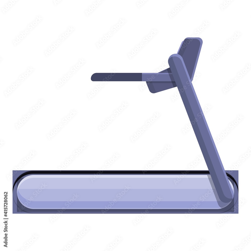 Poster treadmill icon. cartoon of treadmill vector icon for web design isolated on white background