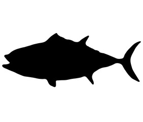 マグロのかっこいいシルエット