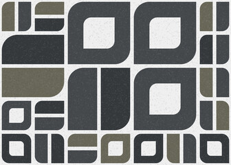 Abstract Geometric Pattern generative computational art illustration