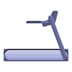 Treadmill icon. Cartoon of treadmill vector icon for web design isolated on white background