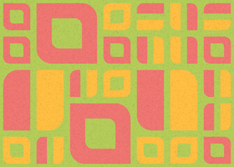 Abstract Geometric Pattern generative computational art illustration