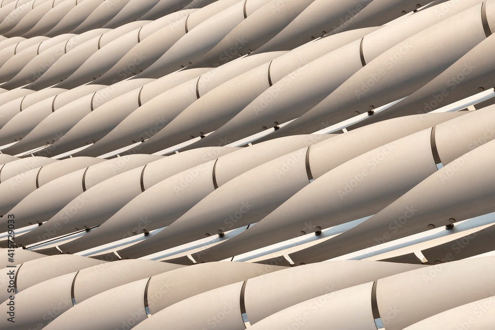 Poster exterior of modern architecture. building abstract background