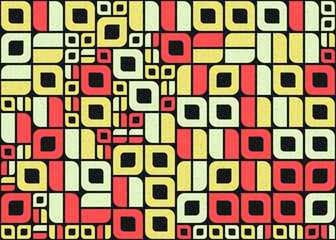 Abstract Geometric Pattern generative computational art illustration