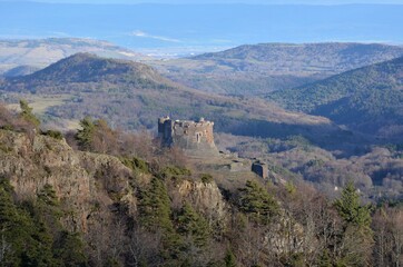 Fototapeta na wymiar Murol castle,Puy de Dôme, Auvergne, France