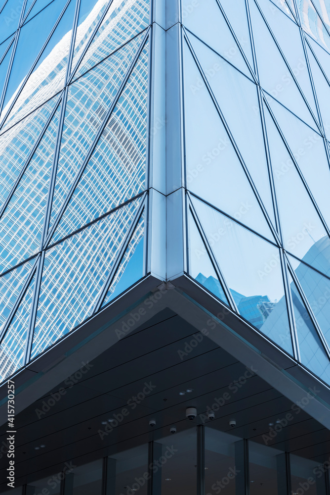 Aufkleber exterior of modern architecture. building abstract background