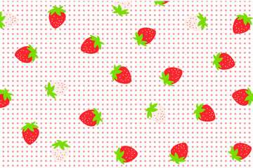 Strawberry element pink carpet vector