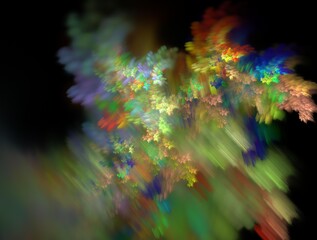 Imaginatory fractal background Image