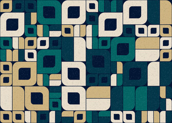 Abstract Geometric Pattern generative computational art illustration