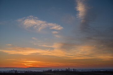 Fototapeta na wymiar clouds at sunrise