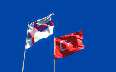 Flags of Faroe Islands and Turkey.