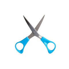 Mockup: stationery scissors isolated on white background