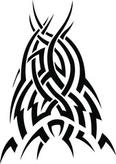 Vector symbol, ornament, tattoo. beautiful vector illustration. Drawings on the body, ancient symbols.	