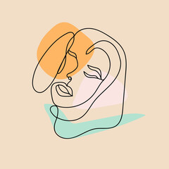 Abstract avatar decorative painting