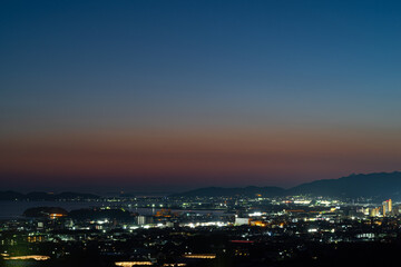 Fototapeta na wymiar 蒲郡の夜景