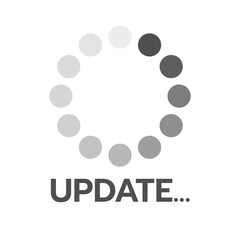 Update icon vector isolated on white background , Vector illustration EPS 10