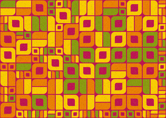 Abstract Geometric Pattern generative computational art illustration