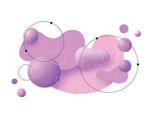 Abstract colorful organic and modern shapes with small black elements. Perfect for vitamins and energy drink packaging,