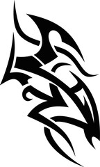 Vector symbol, ornament, tattoo. beautiful vector illustration. Drawings on the body, ancient symbols.	