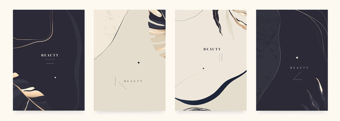 Abstract trendy bright artistic background templates. Fashionable template for design.