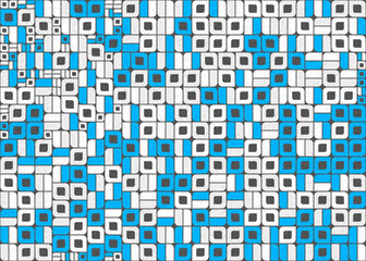 Abstract Geometric Pattern generative computational art illustration
