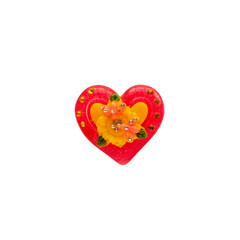 Heart on a white background.