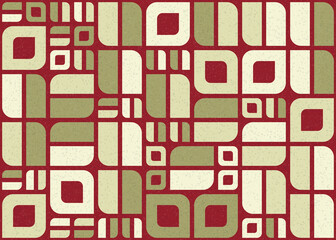 Abstract Geometric Pattern generative computational art illustration