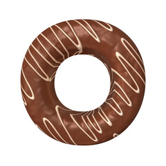 Runde Kuchen mit Schoko.