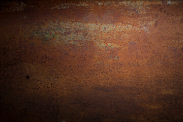 Rusted on surface of the old iron, Deterioration of the steel, Decay and grunge Texture background