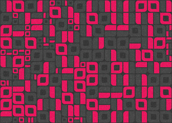 Abstract Geometric Pattern generative computational art illustration