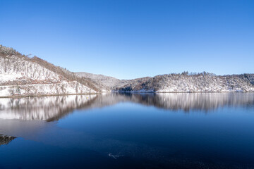 The Hohenwarte Dam is an impressive structure in Thuringia, Germany, built between 1936 and 1942....