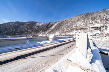 The Hohenwarte Dam is an impressive structure in Thuringia, Germany, built between 1936 and 1942....