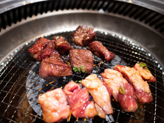 ロースターで焼くジューシーな和牛焼肉【ハラミ】