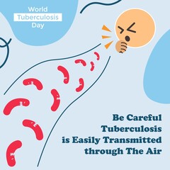 World Tuberculosis Day awareness design awareness human disease. ready to use, for banner, website, printing promotion