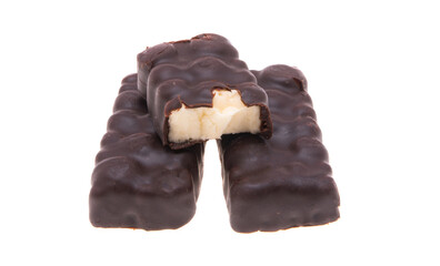 chocolate soufflé bar isolated