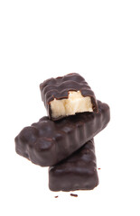 chocolate soufflé bar isolated