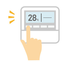 エアコンのリモコン　ベクターイラスト