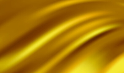 Vector luxury realistic golden silk satin drape textile background. Gold satin waves. Vector Abstract Background Elegant Silk Texture Satin Luxury Cloth Wavy Folds. Vector illustration