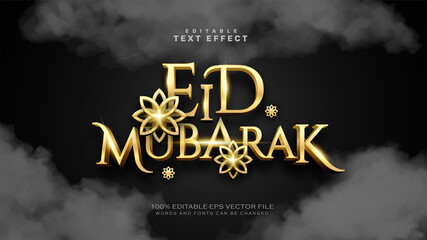 Luxury Eid Mubarak Text Effect