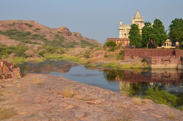 Fototapeta na wymiar Beautiful view of Jaswant Thada near Jodhpur