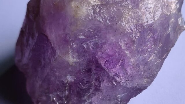 natural mineral rough Amethyst gemstone crystal