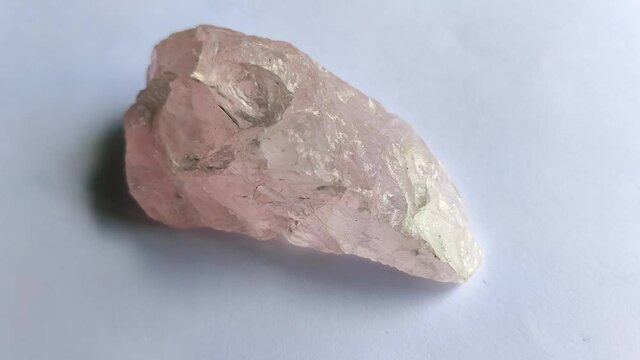 natural mineral rough rose quartz gemstone crystal