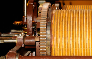 mechanical clockwork with gear and cogwheel