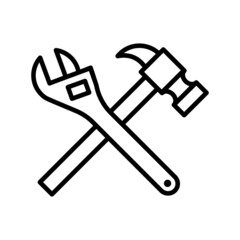 Repair icon vector. Service center symbol. fix illustration sign. read logo.